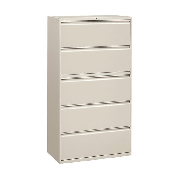 Hon FILE, LAT, 36in- 5 DRAWER, LGY HON885LQ - main